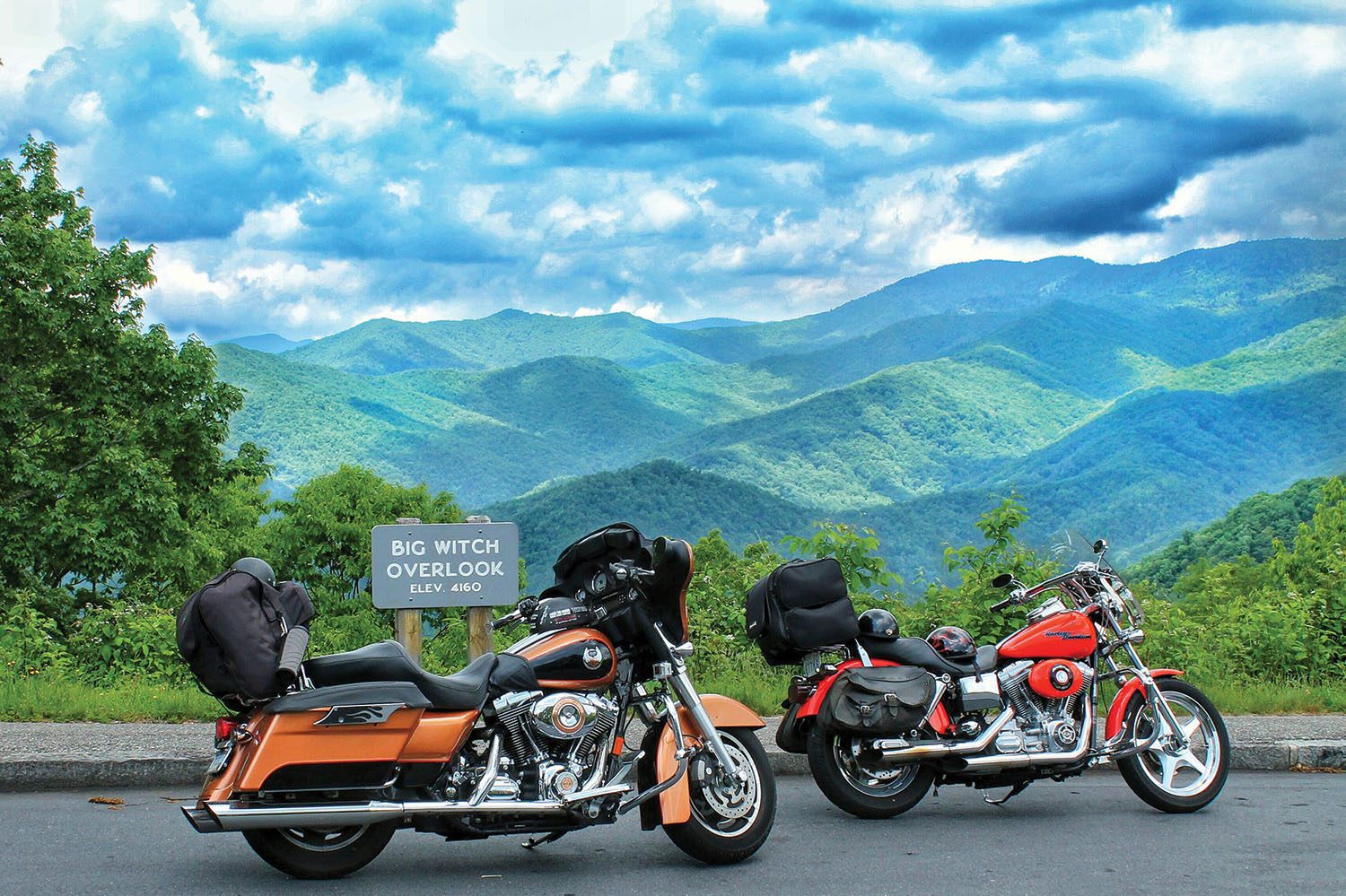 motorcyling in the nc smoky mountains