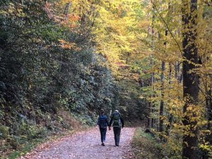 Hikers in Deep Creek Falls