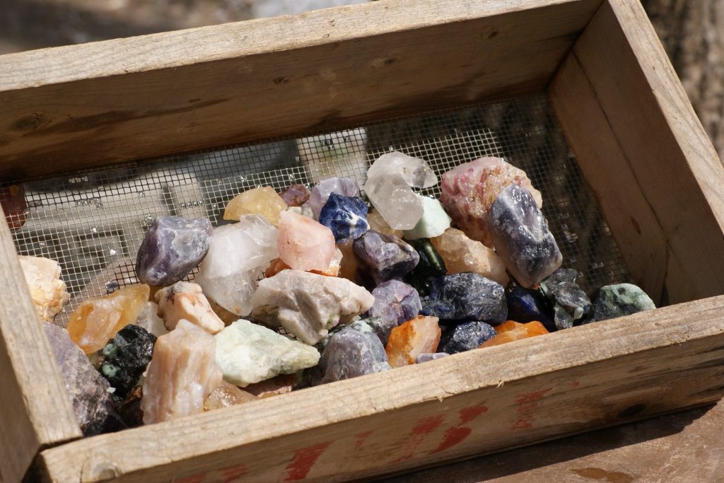 Primitive outback gem mining