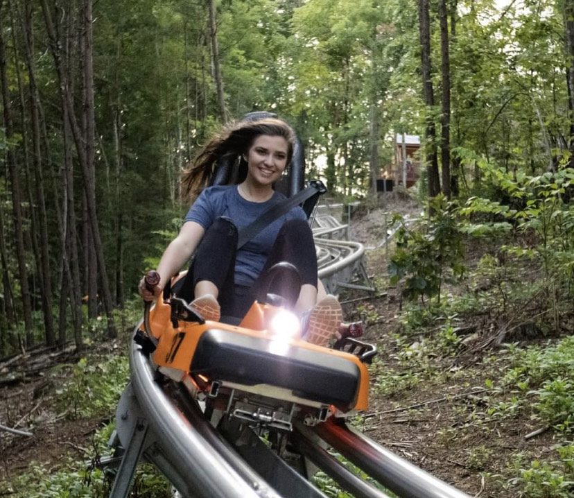 the screamer alpine coaster at highlands outpost in scaly mountain nc