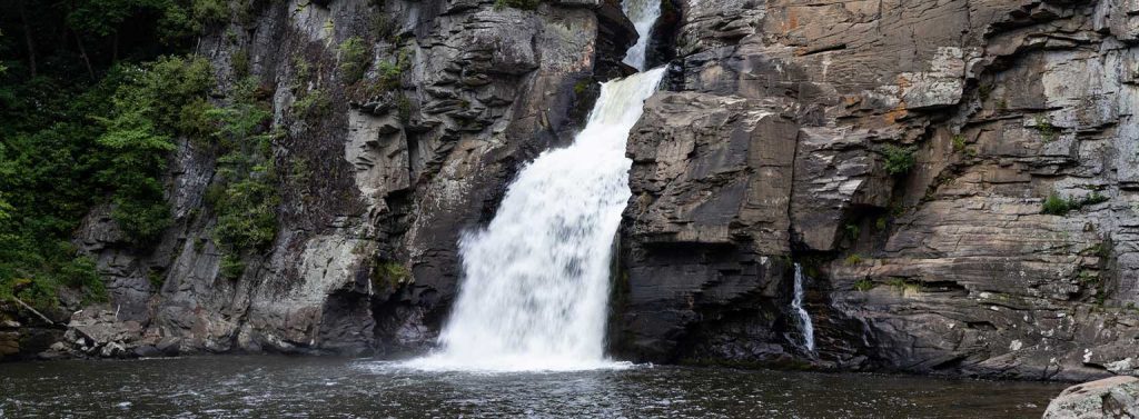 Waterfall along the Nantahala Gorge Scenic Byway