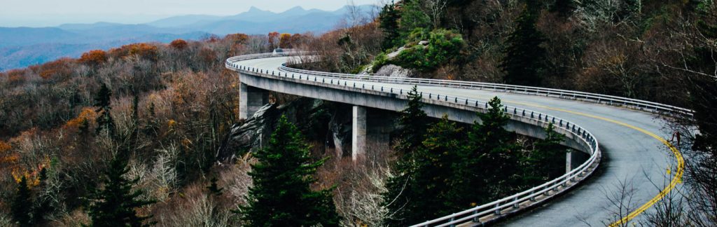 The viaduct on the Blue Ridge Parkway